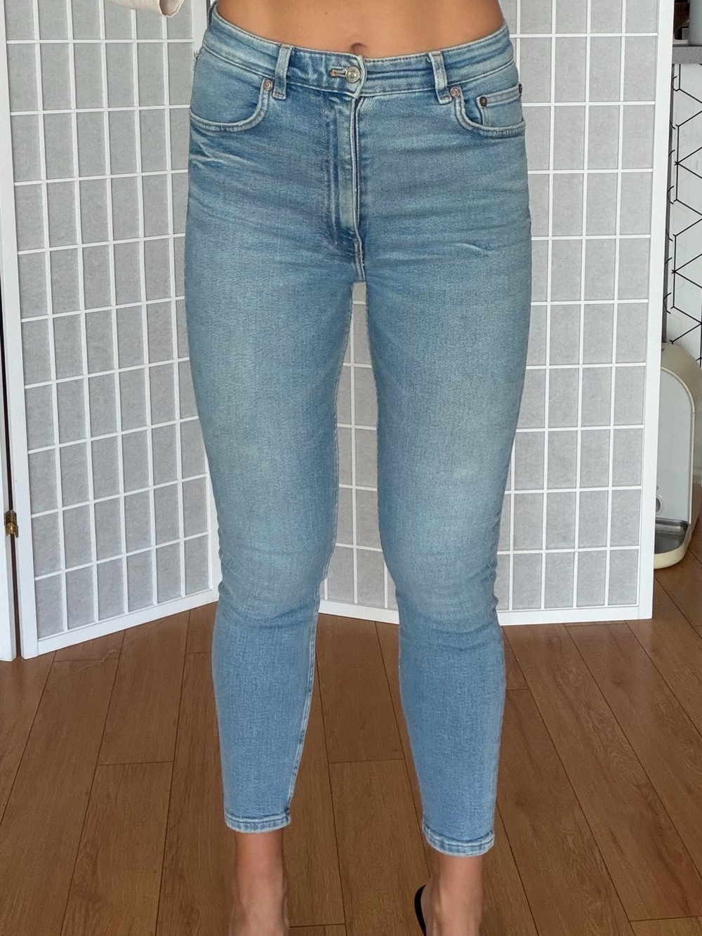 ZARA High-Rise Light Blue Women’s Skinny Jeans